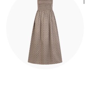 Hill house home brown patterned Cosima Dress- NWT women’s Medium